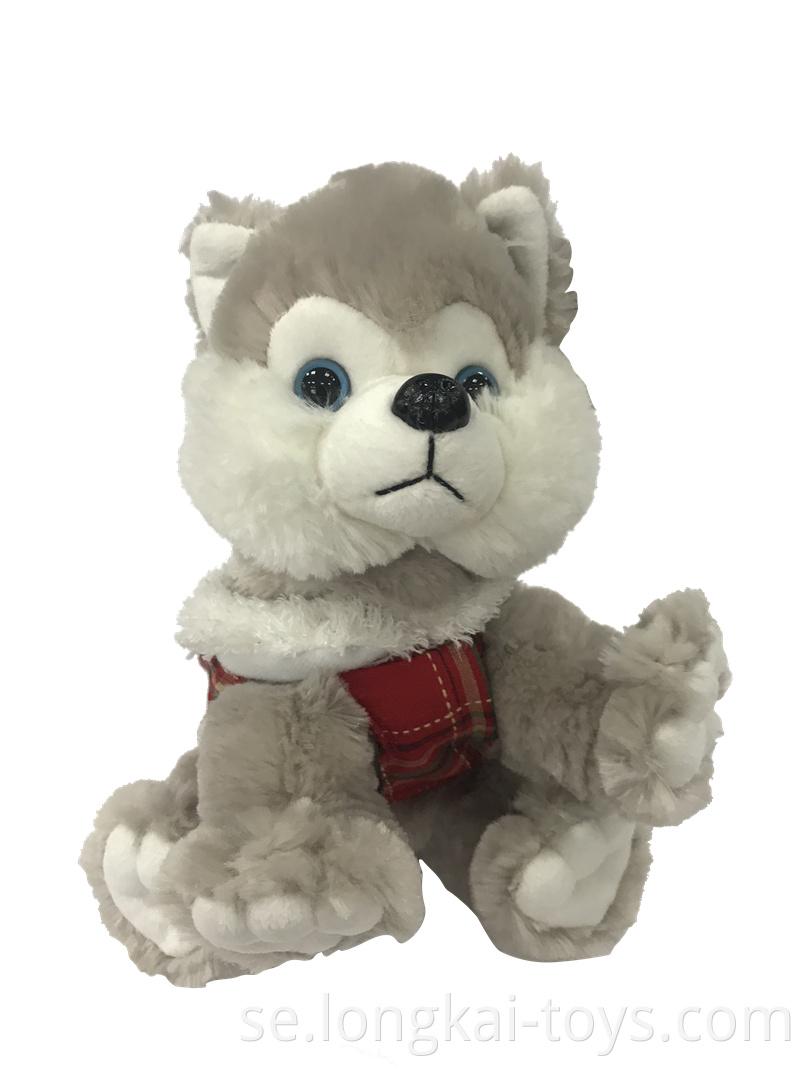 Stuffed Husky with Shirt